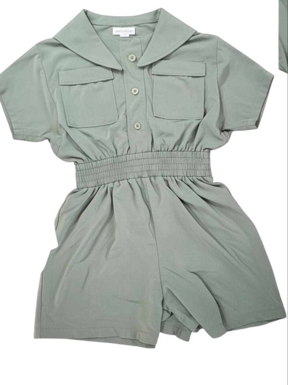 Vuori Villa Utility Romper Pistachio Green Utility Short Romper Size Small - Picture 15 of 16